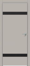 Межкомнатная Дверь Каркасно-Щитовая Triadoors Concept Шелл Грей 704 ПО Без Стекла с Декором Дуб Серена Графит / Триадорс