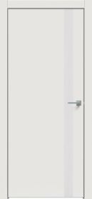 Межкомнатная Дверь Каркасно-Щитовая Triadoors Concept Белоснежно Матовая 702 ПО Без Стекла с Декором Дуб Серена Светло-Серая / Триадорс
