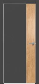 Межкомнатная Дверь Каркасно-Щитовая Triadoors Concept Дарк Грей 708 ПО Без Стекла с Декором Дуб Винчестер Светлая  / Триадорс
