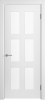 Межкомнатная Дверь Verda Челси 08 Белая со Стеклом Белое Алмазная Гравировка / Верда