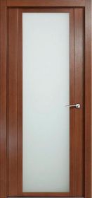 Межкомнатная Дверь Verda H-4 Дуб Палисандр со Стеклом Белое / Верда