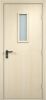 Строительная Дверь Verda ДПО ПВХ 60 Беленый Дуб с Огнеупорным Стеклом / Verda