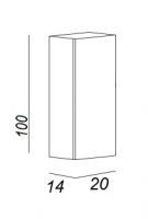 Шкаф-пенал подвесной Cezares с 1 дверцей 20х14 схема 1