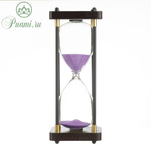 Песочные часы "Бесконечность", на 30 минут, 25 х 9.5 см, песок фиолетовый