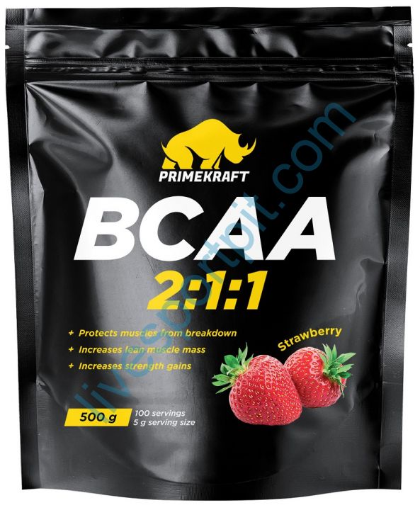 Аминокислоты BCAA 2:1:1 500 г PRIMEKRAFT