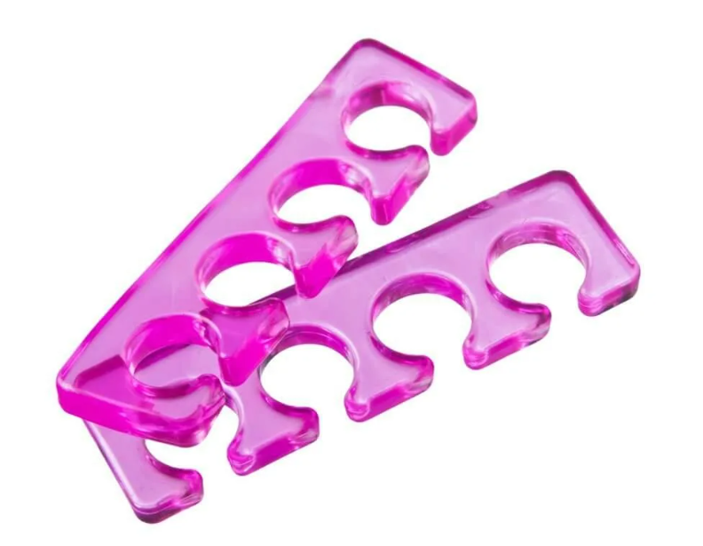Разделители пальцев для педикюра силиконовые (цвет в ассортименте)
