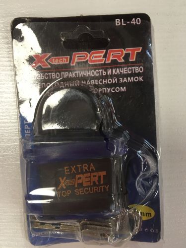 Замок навесной X-PERT EXTRA XP-1403, черный, 40mm, 3 ключа в комплекте, на блистере