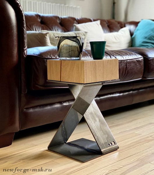 Журнальный столик "X" в стиле art-loft, contemporary