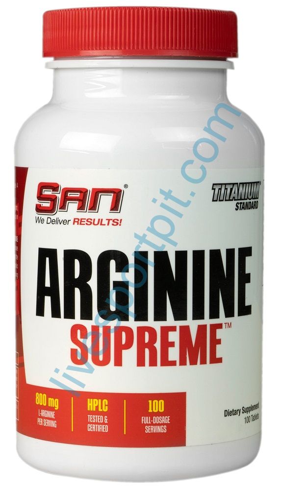 Аргинин Arginine Supreme 100 таблеток SAN