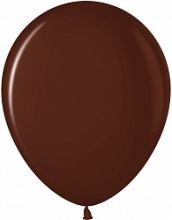 Шар (12"/ 30 см), Шоколадный, пастель, 50 шт