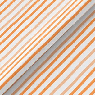 Хлопок - Полоска белая оранжевая 50х37 см limit ПРЕДЗАКАЗ