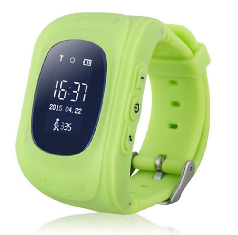 Умные Детские Часы С GPS Smart Baby Watch Q50, Цвет Зеленый