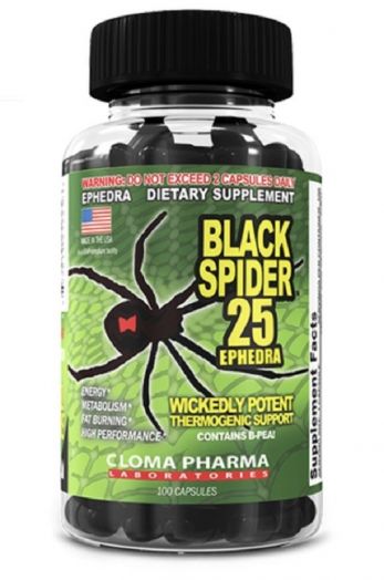Жиросжигатель Black Spider 100 капсул Cloma Pharma
