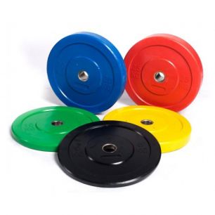 Бамперный диск для кроссфита Fitnessport красный 25 кг RCP21-25 