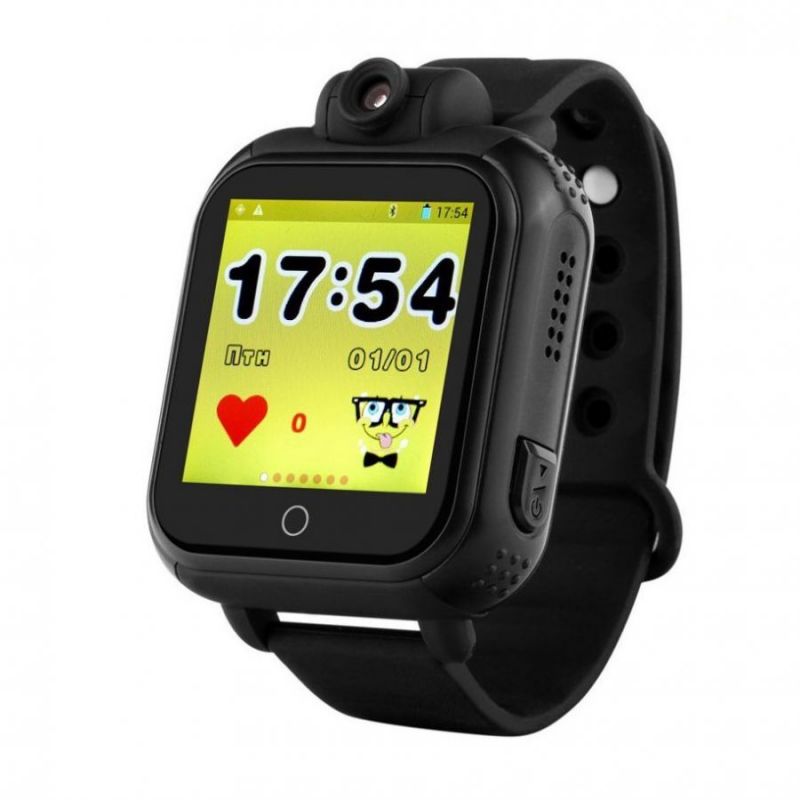 Умные Детские Часы С GPS Smart Baby Watch GW1000 (G75), Цвет Черный