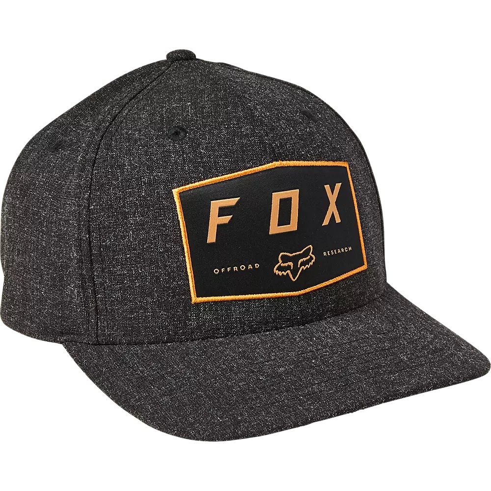 Fox Badge Flexfit Hat Black бейсболка