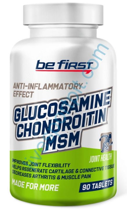 Добавка для суставов и связок Glucosamine Chondroitin MSM 90 таблеток Be First