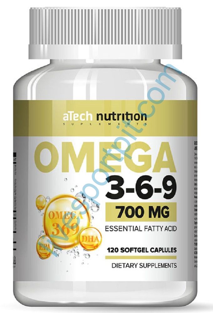 Омега-3-6-9 700 мг 120 капсул aTech Nutrition