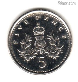 Великобритания 5 пенсов 2001