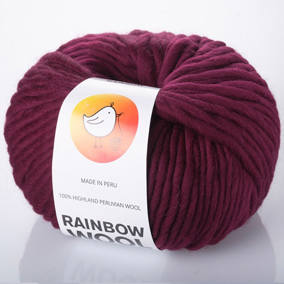 Rainbow Wool Maroon