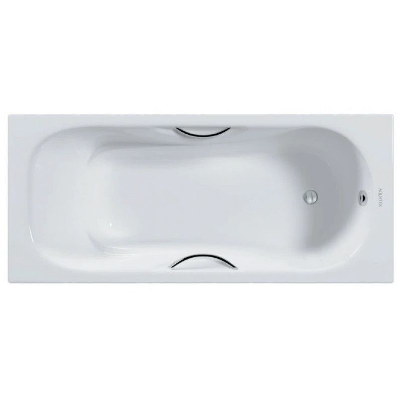 Чугунная ванна Акватек Гамма 150х75 с ручками AQ8050FH-00