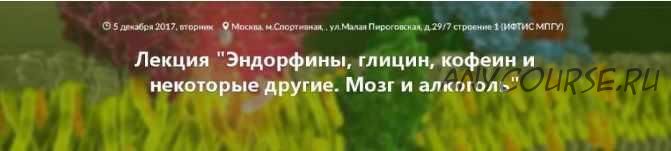 [Архэ] Эндорфины, глицин, кофеин и некоторые другие. Мозг и алкоголь (транскрибация + видео) (Вячеслав Дубынин)