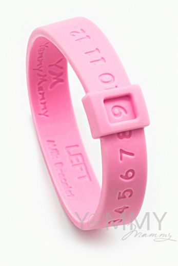 Молочный браслет розовый  арт 403.0.1