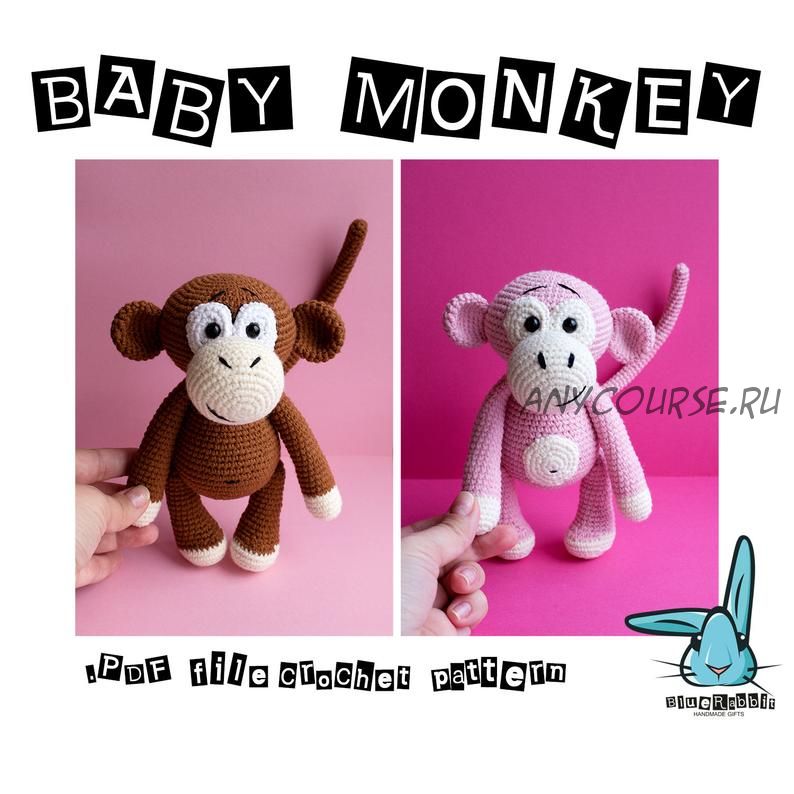 [Игрушки] Малыш обезьянка / Baby monkey (Blue Rabbit Toys)