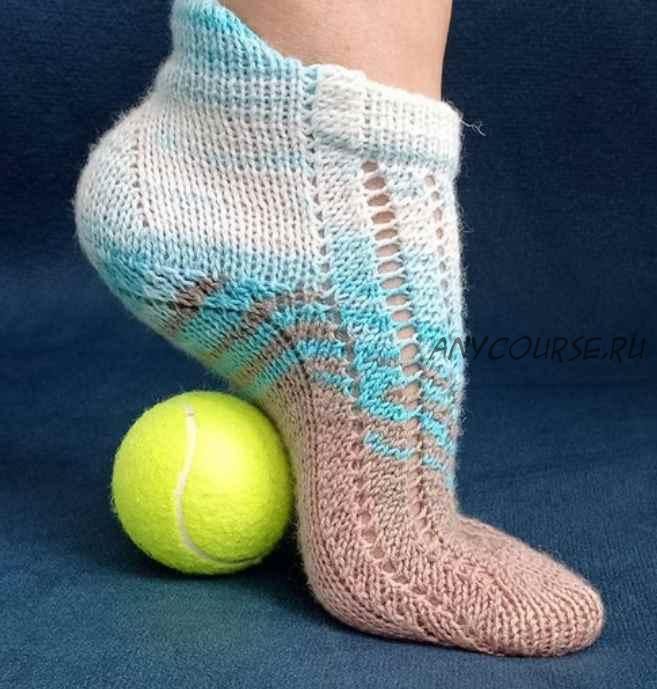 Мастер-класс носочки Спортлайт (socksscarfknit)