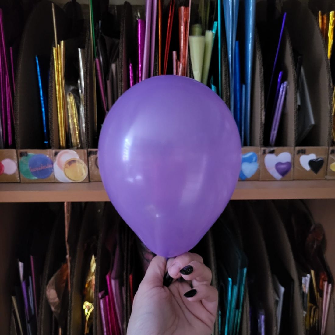 МИКРО шарик Фиолетовый латексный с гелием