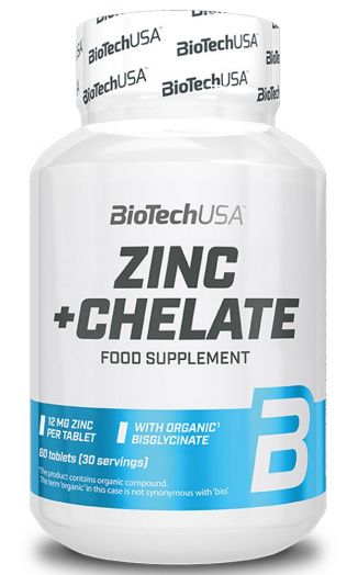Минеральный комплекс Zinc + Chelate 60 таблеток BiotechUSA