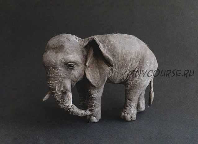 Ватная игрушка Слон (Ксения Решетникова)