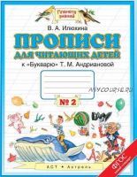 Прописи для читающих детей к «Букварю» Т. М. Андриановой. Тетрадь №2 (Вера Илюхина)