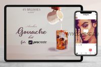 [Creative Market] Amber Gouache Kit for Procreate (Liquid Amethyst Art)