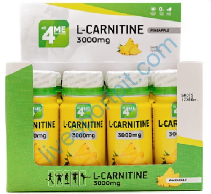 L-Carnitine 3000mg (12 х 60 мл) 4Me Nutrition