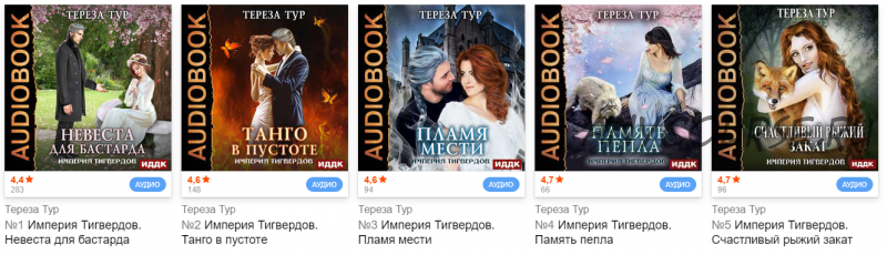 [Аудиокнига] Серия «Империя Тигвердов» (Тереза Тур)