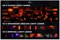 [Creativemarket] 60 Retro Analog Light Leak Overlays. Винтажные световые эффекты (Tone Supplies)