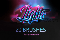 [Creativemarket] Procreate lights brushes / glow (Endete)