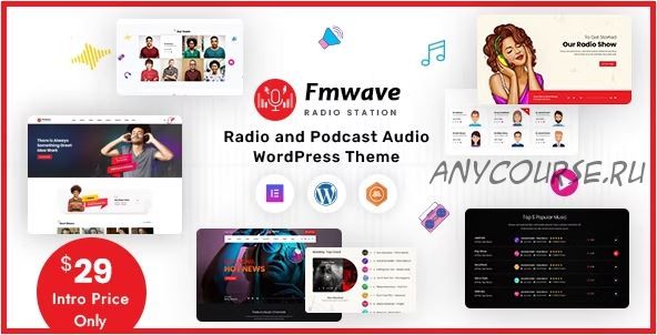 [Themeforest] Fmwave. Тема для WordPress (RadiusTheme)