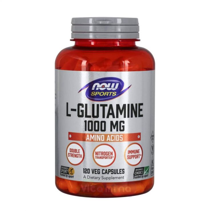 ​L-глютамин 1000 мг, 120 капсул