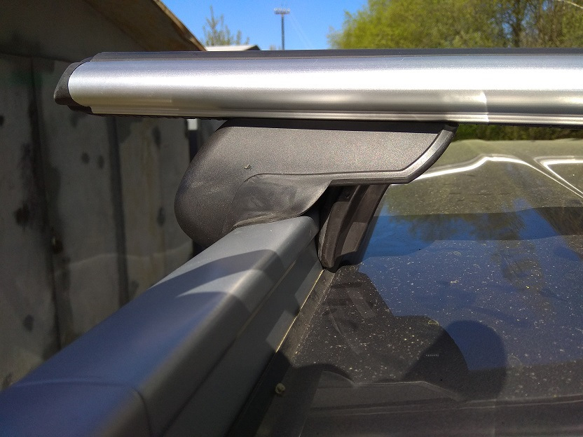 Багажник на крышу Kia Sorento Prime, 2016-..., с интегрированными рейлингами, Атлант, аэродинамические дуги