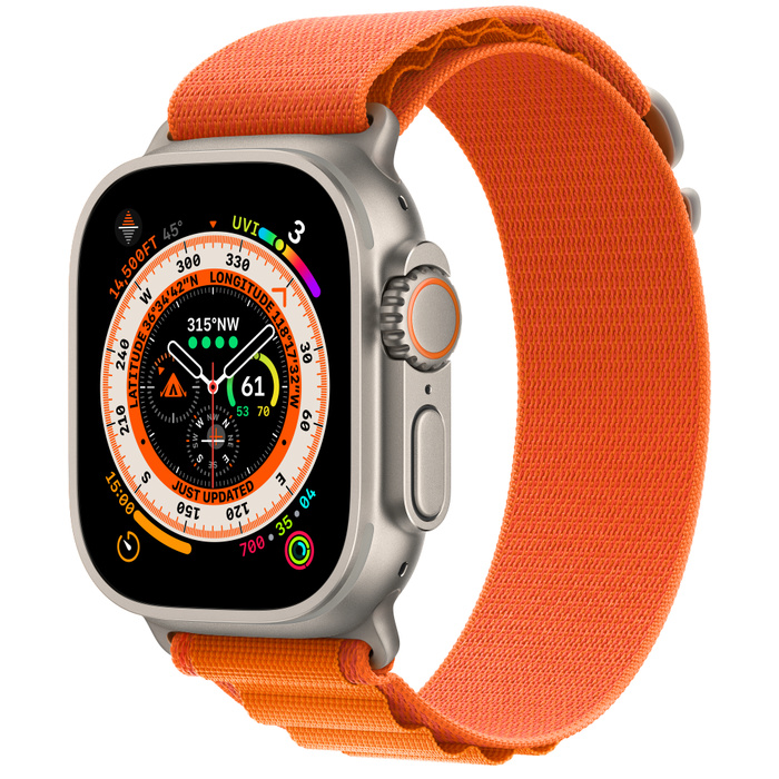 Apple Watch Ultra GPS+Cellular 49mm Orange Alpine Loop