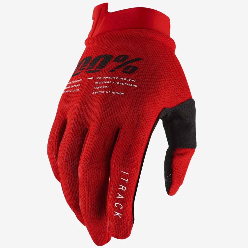 100% ITrack Glove Red перчатки для мотокросса