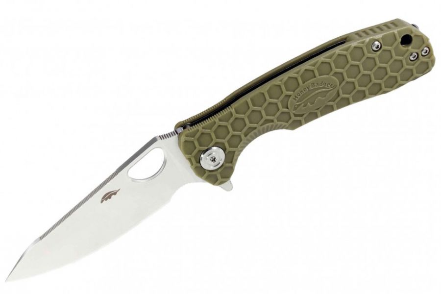 Нож Honey Badger (Хани Баджер) Leaf L (HB1290) с зелёной рукоятью