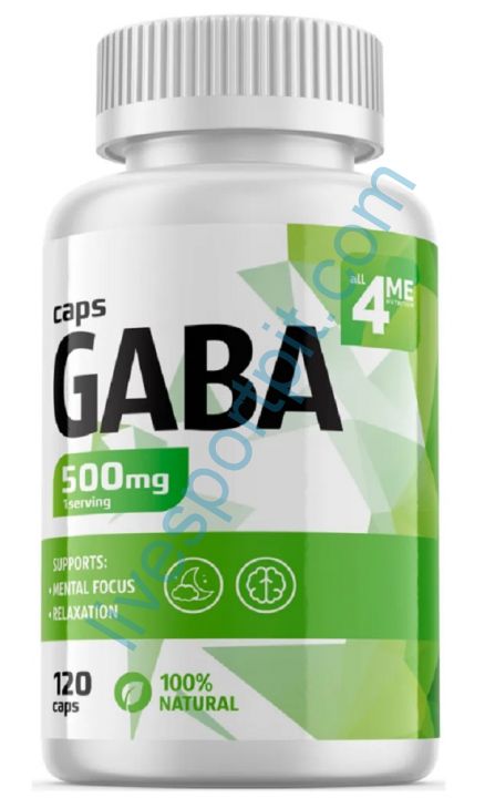 Гамма-аминомасляная кислота GABA 120 капсул 4Me Nutrition