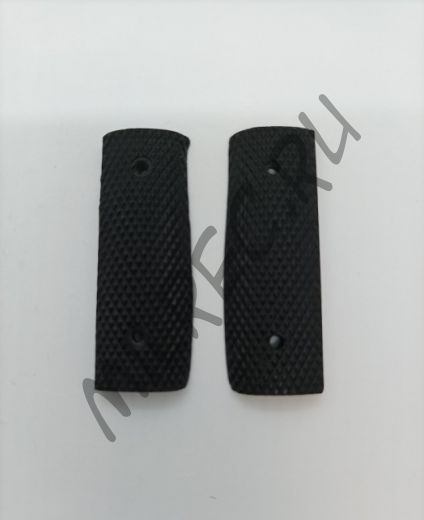 Накладки на рукоятку парадного штык-ножа Маузер 98К под заклепки или тонкие болты (копия) цвет черный