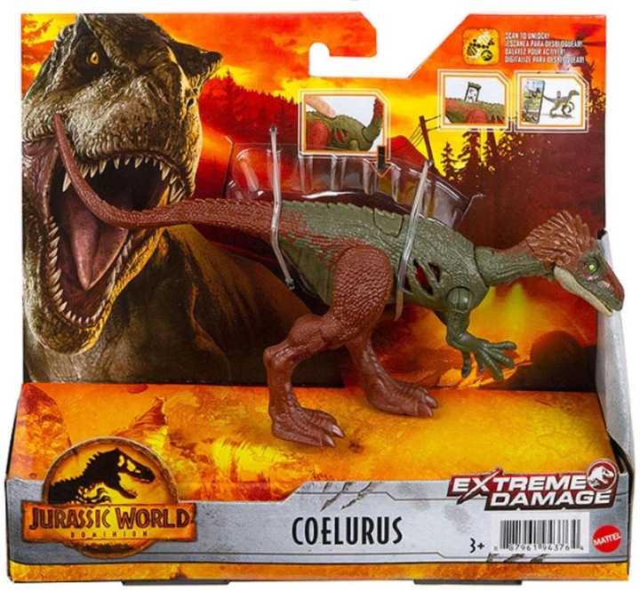 Фигурка Jurassic World Раненый динозавр "Коэлюрус", серия Extreme Damage GWN13/GWN16