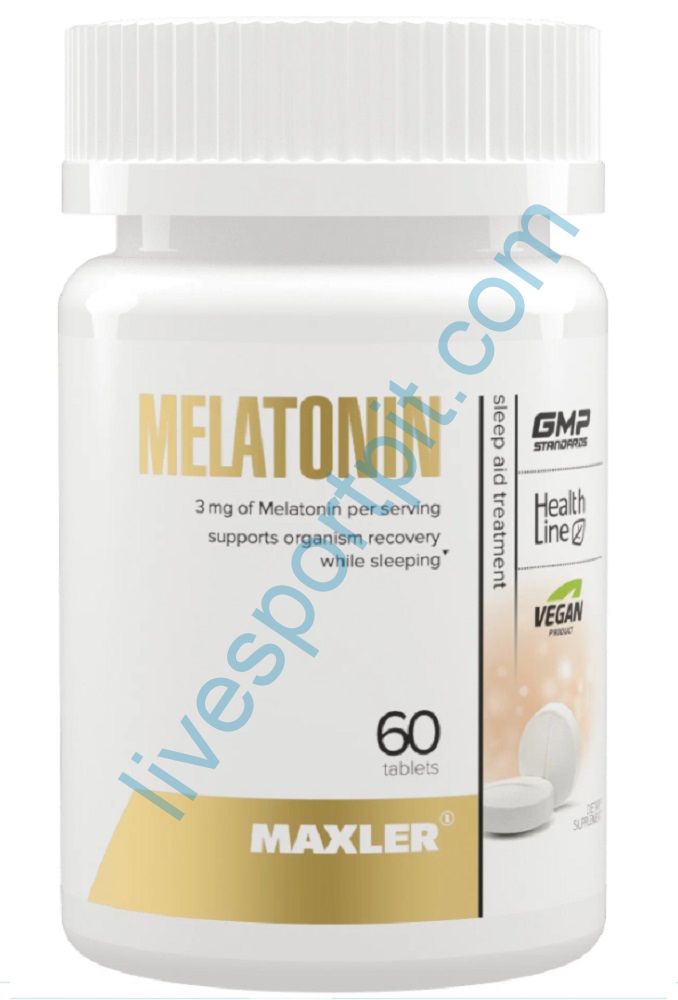 Мелатонин Melatonin 3 мг 60 таблеток Maxler