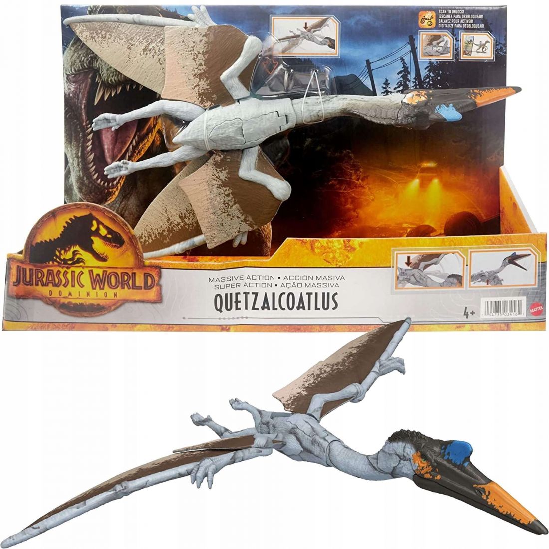 Фигурка Мир Юрского периода Jurassic World Quetzalcoatlus Кетцалькоатль HDX48