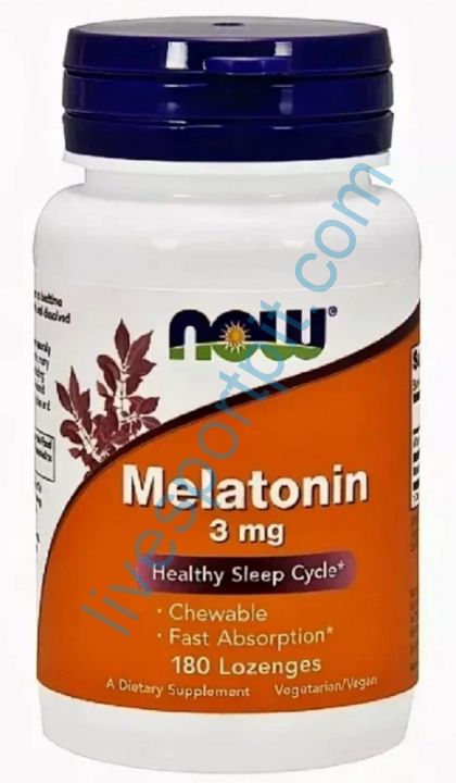 Мелатонин Melatonin 3 мг 180 капсул NOW